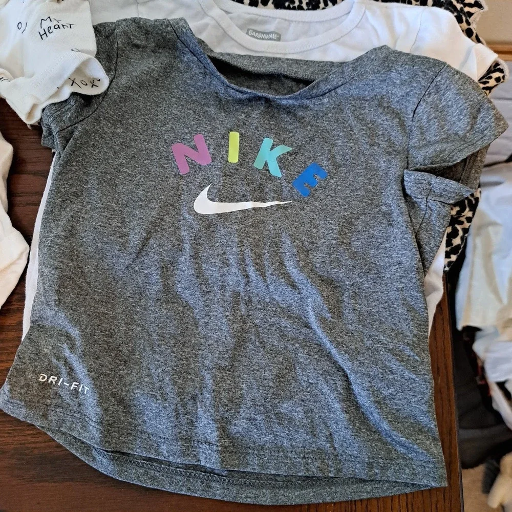 Toddler Girls 24M Clothing Lot Nike Carter's Garanimals Vest Tees 8pc Bundle